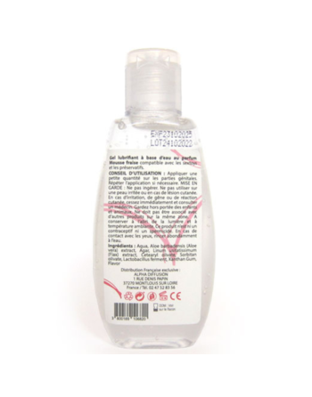 Lubrifiant à base d'eau 100% naturel Mousse fraise 90 ml 