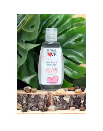 Lubrifiant à base d'eau 100% naturel Mousse fraise 90 ml 