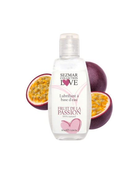 Lubrifiant à base d'eau 100% naturel Fruit de la passion 90ml 