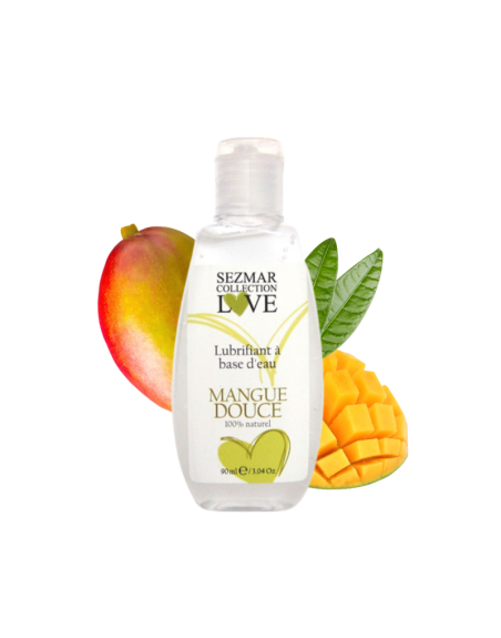 Lubrifiant à base d'eau 100% naturel Mangue Douce 90 ml 