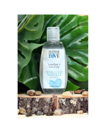 Lubrifiant à base d'eau 100% naturel Crème glacée vanille 90 ml 