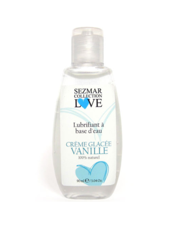 Lubrifiant à base d'eau 100% naturel Crème glacée vanille 90 ml 