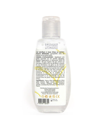Lubrifiant à base d'eau 100% naturel Banane Milkshake 90 ml 