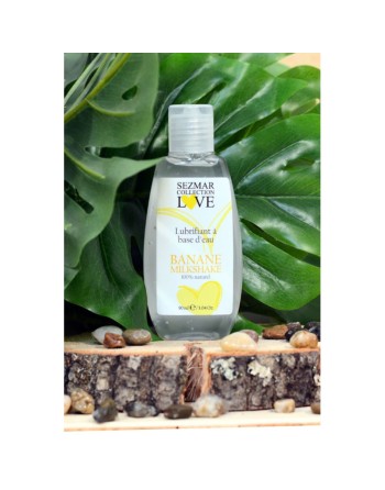 Lubrifiant à base d'eau 100% naturel Banane Milkshake 90 ml 