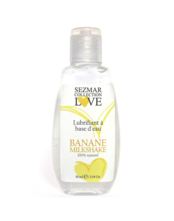Lubrifiant à base d'eau 100% naturel Banane Milkshake 90 ml 