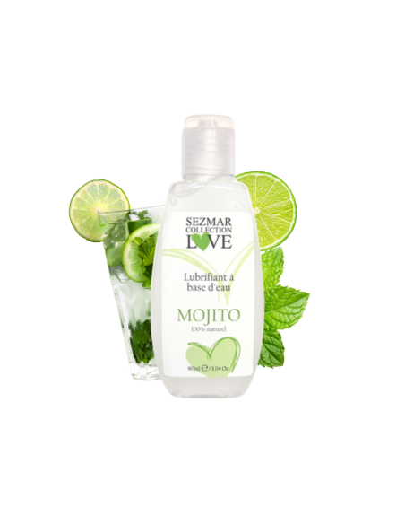 Lubrifiant à base d'eau 100% naturel Mojito 90 ml 