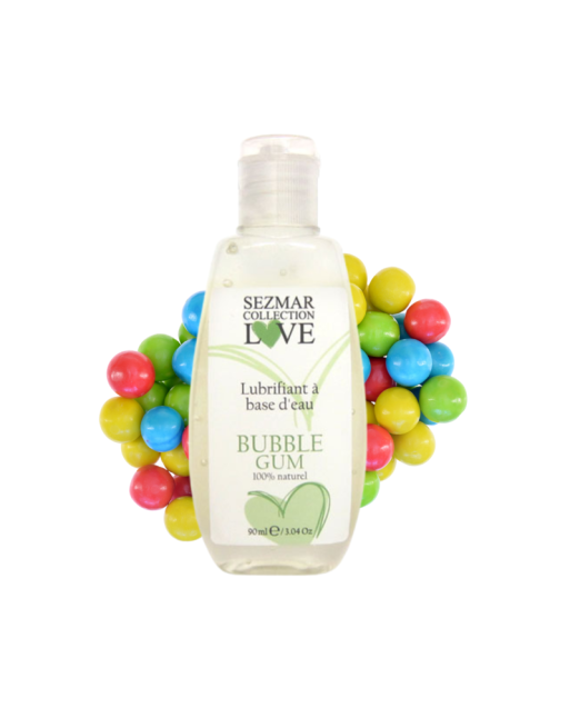 Lubrifiant à base d'eau 100% naturel Bubble Gum 90 ml 