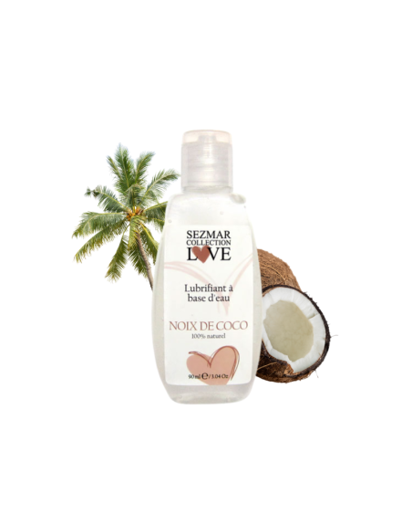 Lubrifiant à base d'eau 100% naturel Noix de Coco 90 ml 