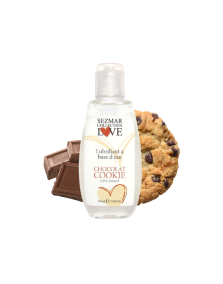 Lubrifiant à base d'eau 100% naturel Chocolat Cookie 90 ml 