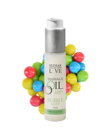 Huile de massage comestible bubble gum 50ml 