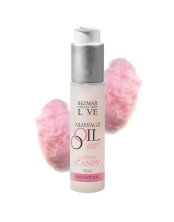 Huile de massage comestible Barbe à papa 50ml 