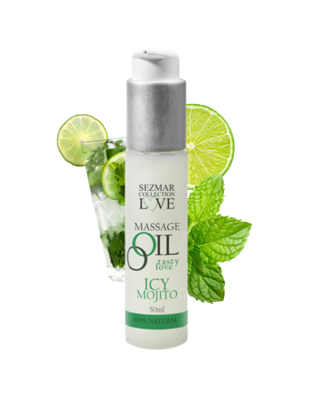 Huile de massage comestible mojito menthe 50ml 