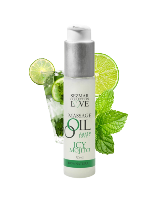 Huile de massage comestible mojito menthe 50ml 