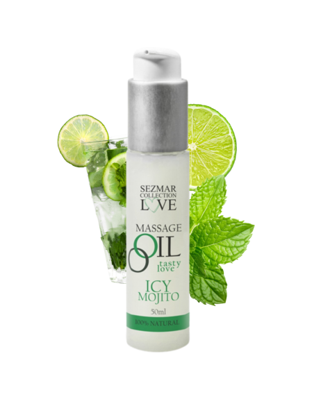 Huile de massage comestible mojito menthe 50ml 