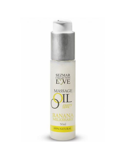 Huile de massage comestible milkshake banane 50ml 