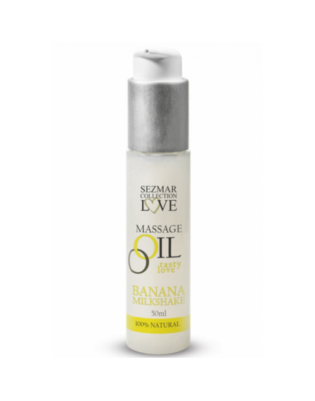 Huile de massage comestible milkshake banane 50ml 