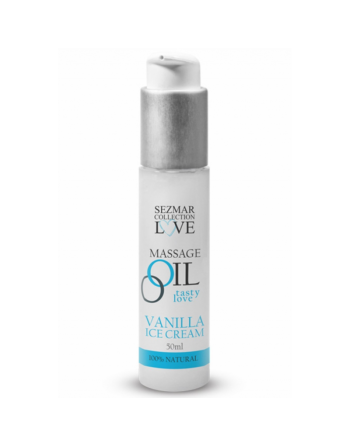 Huile de massage comestible Vanille glacée 50ml 