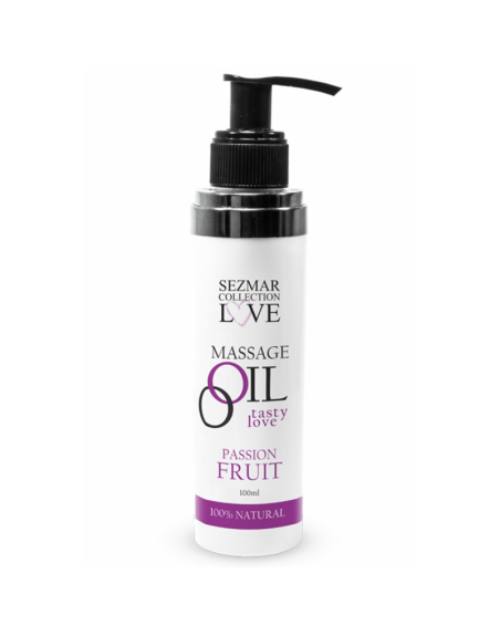 Huile de massage comestible Fruit de la passion 100ml 100% naturelle