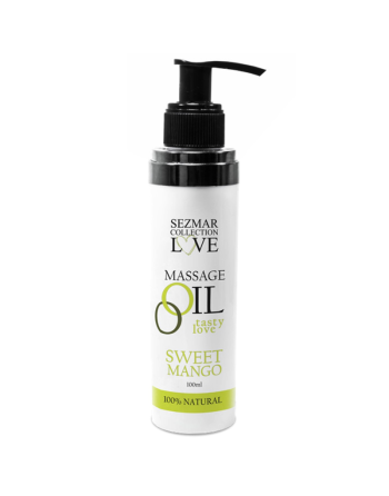 Huile de massage comestible mangue 100ml 100% naturelle 