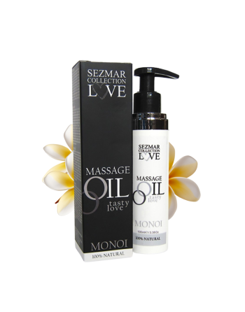 Huile de massage comestible 100% naturelle monoï 100ml 