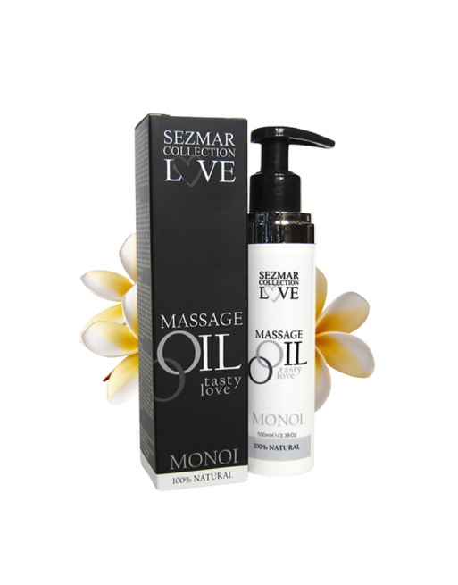 Huile de massage comestible 100% naturelle monoï 100ml 