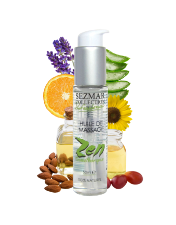 Huile de massage professionnelle ZEN 100% naturelle 50 ml 