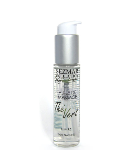 Huile de massage professionnelle Thé Vert 100% naturelle 50 ml 