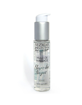 Huile de massage professionnelle Fleurs des Neiges 100% naturelle 50 ml 