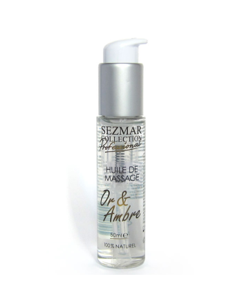 Huile de massage professionnelle Or  Ambre 100% naturelle 50 ml 