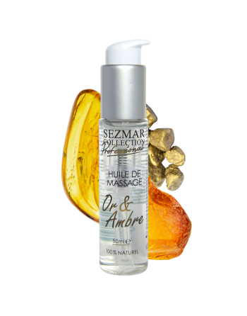 Huile de massage professionnelle Or  Ambre 100% naturelle 50 ml 
