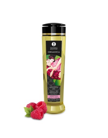 Huile de massage organique - Emotion de framboise - 240 ml