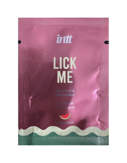 Echantillon Lick me Pastèque - Gel chauffant et embrassable 2ml