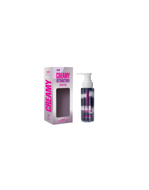 Creamy attraction - Crème et gel de massage embrassable à la mûre