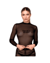 F389 Top transparent noir