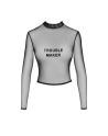 F389 Top transparent noir