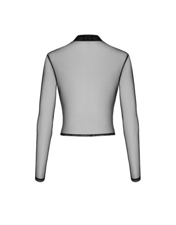 F389 Top transparent noir