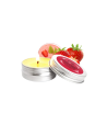 Mini Bougie de massage mousse de fraise 30ml 100% naturelle 