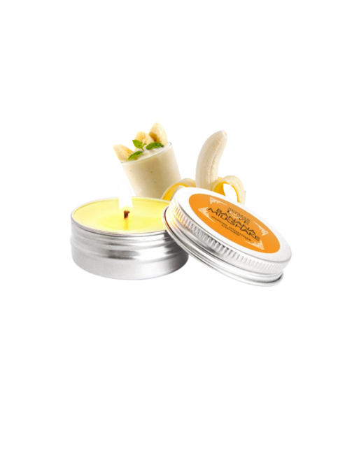 Mini Bougie de massage milshake banane 30ml 100% naturelle 