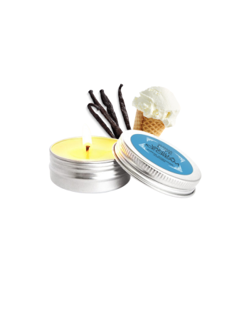 Mini Bougie de massage glace vanille 30ml 100% naturelle 