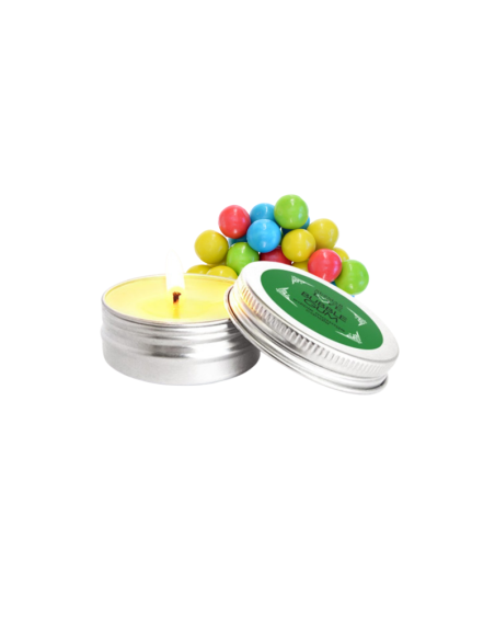 Mini Bougie de massage Bubble Gum 30ml 100% naturelle  