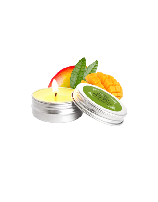 Mini Bougie de massage Mangue 30ml 100% naturelle 