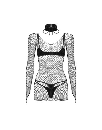 Sashalla ensemble de lingerie 4 pièces - Noir