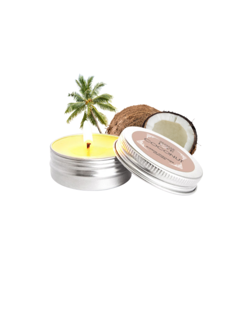 Mini Bougie de massage Noix de coco 30ml 100% naturelle 