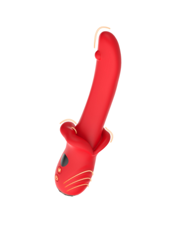 Vibromasseur Rouge Ultra-Souple KISS