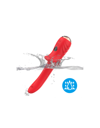 Vibromasseur Rouge Ultra-Souple KISS