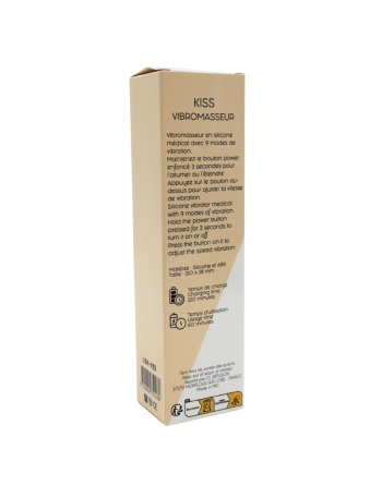 Vibromasseur Rouge Ultra-Souple KISS