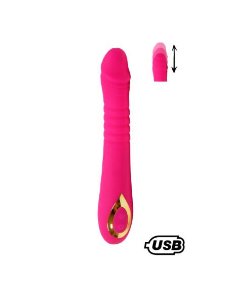 TWIST Rose, Vibromasseur va-et-vient USB en silicone médical, doté de 18 modes de stimulation