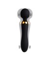 SHAKE Noir, Vibromasseur Wand USB en silicone médical avec 2 puissants moteurs indépendants
