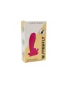 BUTTERFLY, Mini Vibromasseur avec stimulateur clitoridien Papillon rose USB, avec télécommande 
