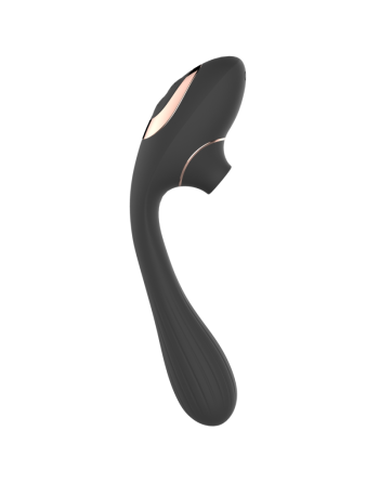 Stimulateur Clitoridien  Vibromasseur Point G 2-en-1 DINA Noir 